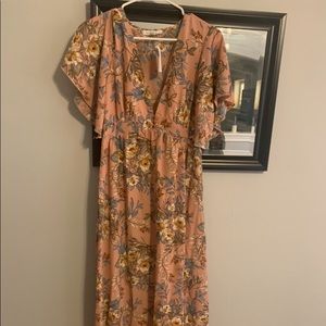 Floral print maxi dress NWT - size L